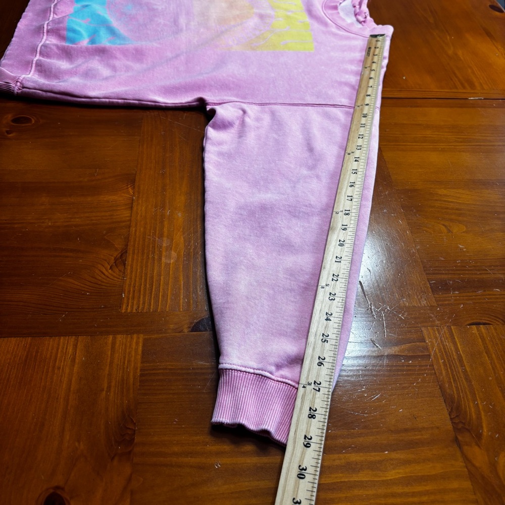 Roxy Lineup Pink Oversized Graphic Sweatshirt Size Small - Picture 13 of 16